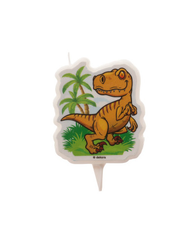 345386 - VELA DINOSAURO 2D 7,5CM