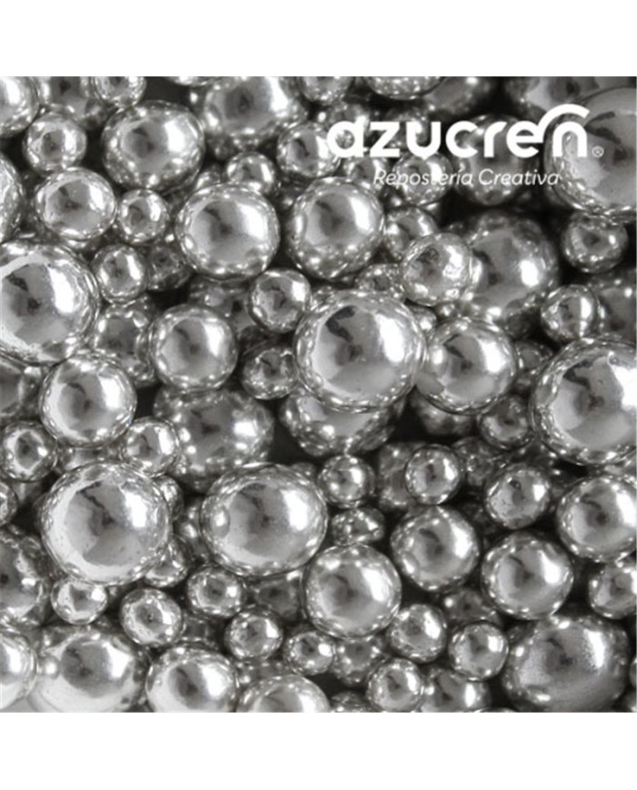 DE63872- MIX  PEROLAS PRATA METALIZADAS 4-6-8 MM (90 GR)