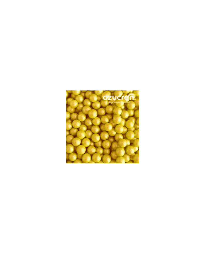 AZ01167 - PÉROLAS DE AÇÚCAR AMARELO 7 MM (90 GR)