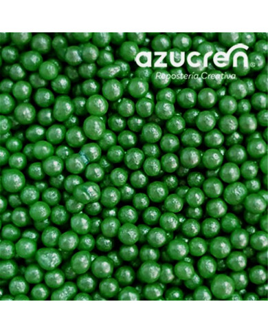 AZ01159 - PÉROLAS DE AÇÚCAR VERDE 4 MM (90 GR)