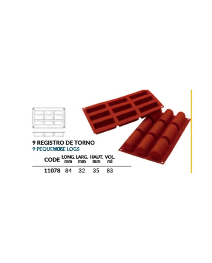 MF11078 - MOLDE SILICONE TRONCOS