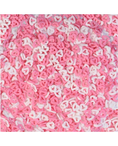 24215 - CORAÇÕES AÇÚCAR ROSA E BRANCO KG