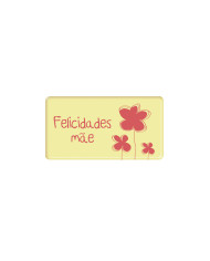 427979 - PLACA CHOCOLATE BRANCO FELICIDADES MÃE (60 UNID)