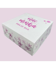 CX CARTOLINA DIA DA MÃE 20X20X8 CM