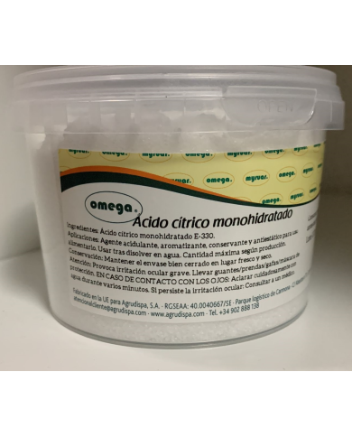ACIDO CITRICO MONOHIDRATADO 500G - 03641