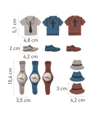 205224 - DECORAÇÃO AÇÚCAR DIA DO PAI (3 CORES)