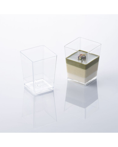 CUBIC SMALL GLASS 120 ML 100PCS - PMOCU002