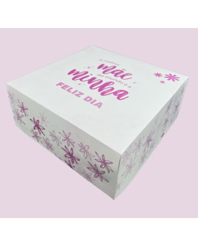 CX CARTOLINA DIA DA MÃE 20X20X8 CM