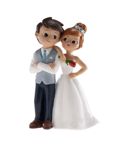 305113 - NOIVOS COM FLOR 16CM