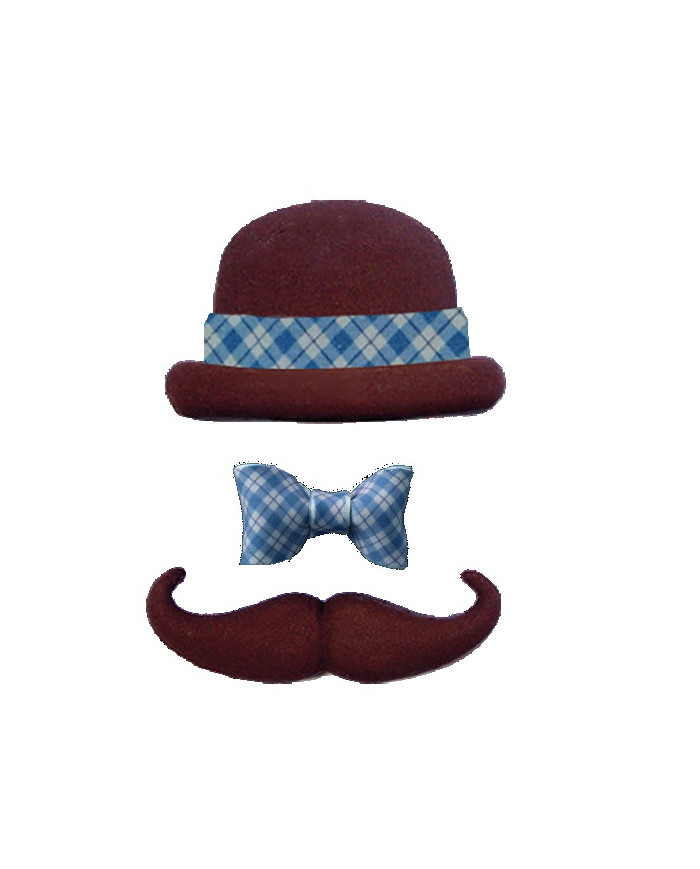 CHAPÉUS C/ BIGODE C/12 - 10402023