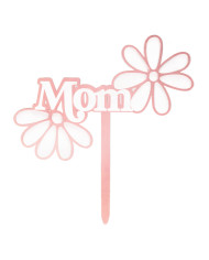 354194 - CAKE TOPPER MOM COM FLORES
