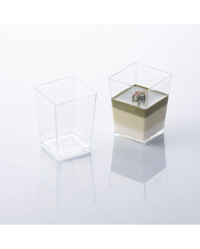 CUBIC SMALL GLASS 120 ML 100PCS - PMOCU002