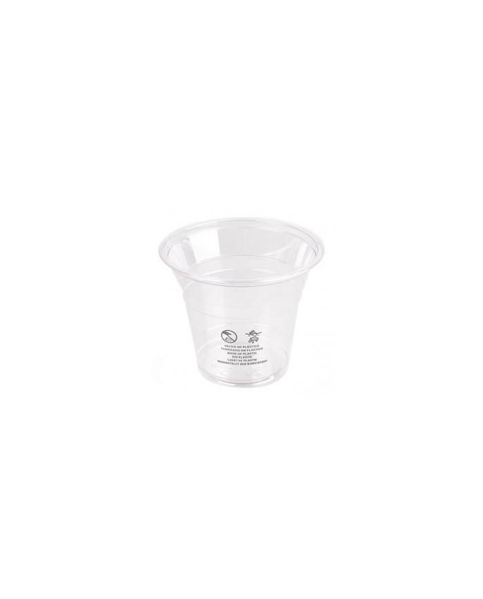 COPO DE PLÁSTICO TRANSP. PET 9OZ 266 ML (50UN)