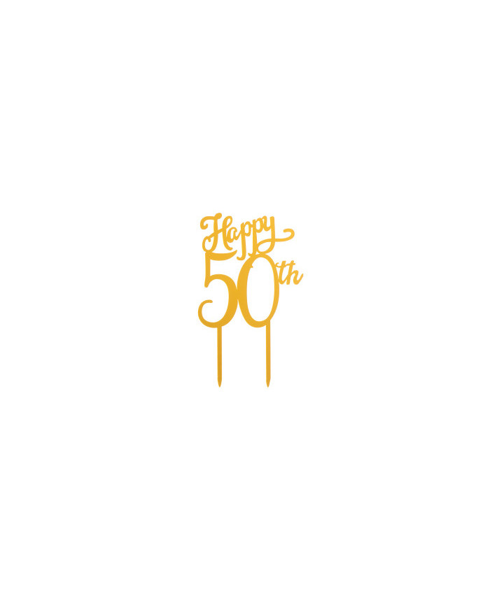 TOPPER 50 ANIVERSÁRIO 16X10CM - 354106