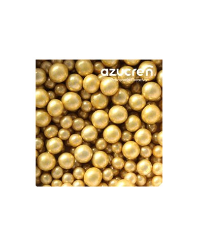 DE87594 - MIX PEROLAS DOURADAS METALIZADAS 4 - 6 MM. (900 GR) -  SEM E171