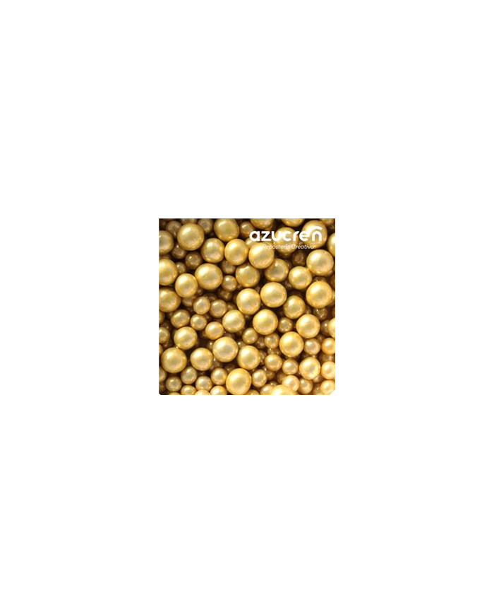 DE87594 - MIX PEROLAS DOURADAS METALIZADAS 4 - 6 MM. (900 GR) -  SEM E171