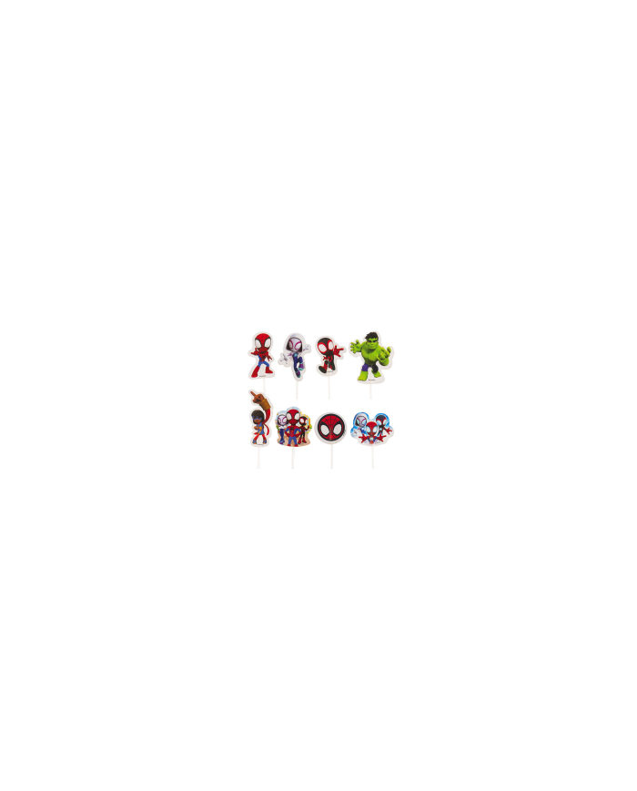 354165 - CAKE TOPPER 8 DESENHOS SPIDEY 16 UNIDS