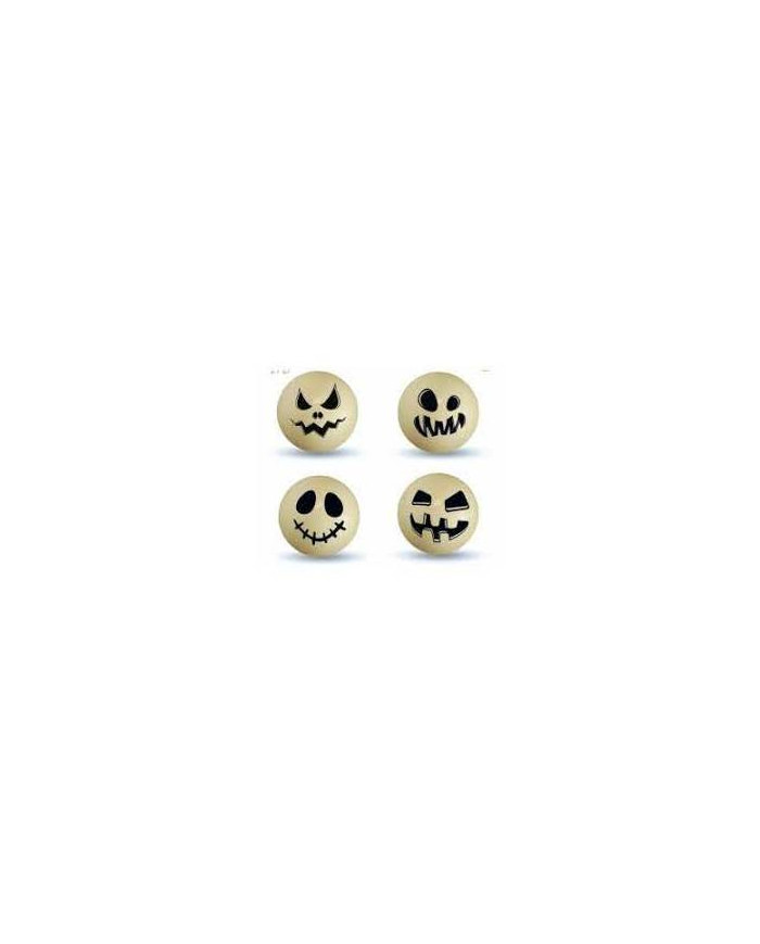 DE69884 - BOLAS DE TERROR EM CHOCOLATE BRANCO (40 UNID)