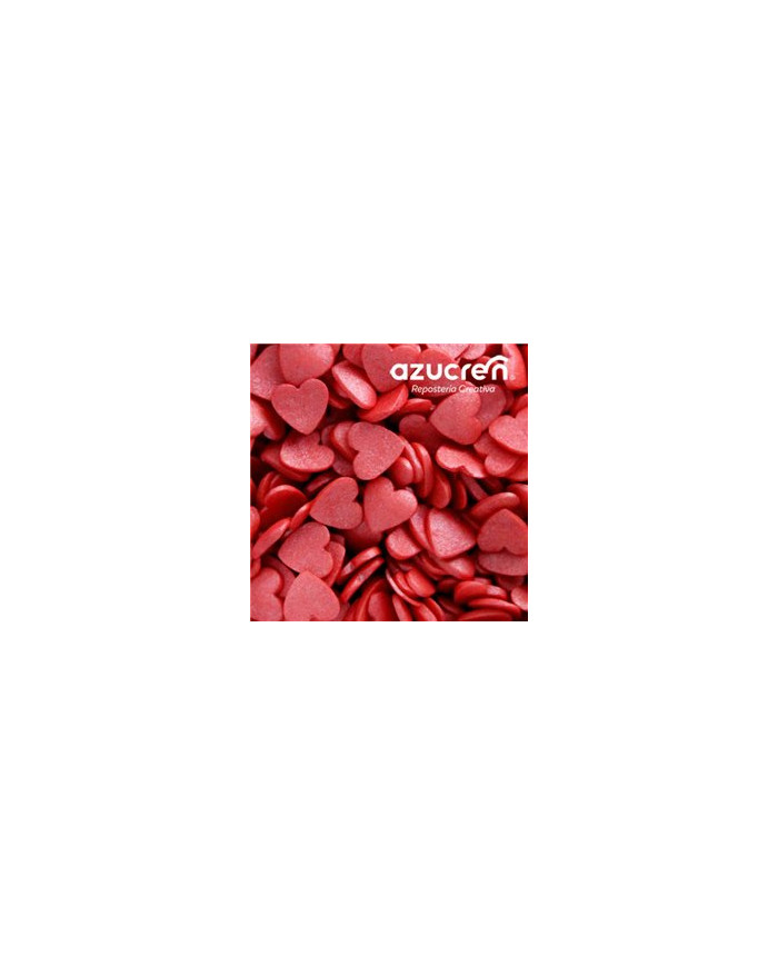 AZ01379 - CORAÇÕES EM AÇÚCAR VERMELHO (700GR)