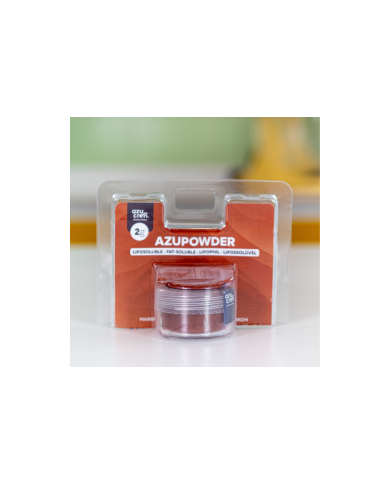 AZ02095 - CORANTE LIPOSSOLUVEL CONCENTRADO EM PÓ CASTANHO 2 GR -  AZUPOW