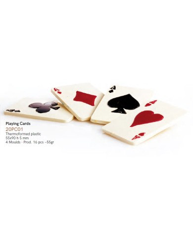 MOLDE P/CHOCOLATE CARTAS (4PC) - 20PC01
