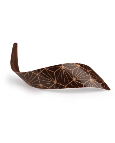 78405 - VÍRGULA CHOCOLATE PRETO C/GEOMETRIAS (76 UN)