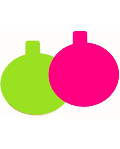 MF15581 - MINI DISCOS 8CMM ROSA/VERDE C/200