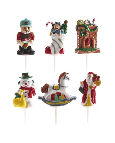 354141 - FIGURAS DE NATAL 6 MODELOS 4,5CM (48UN)