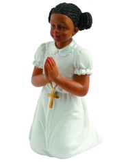 MF44735 - MENINA DE COMUNHÃO NEGRA 11CM