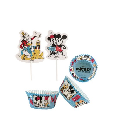 339269 - KIT DECORAÇÃO CUPCAKES C/TOPPERS MICKEY