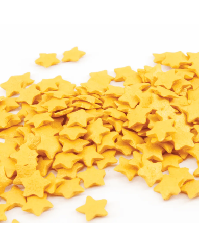 22160 - ESTRELAS DE AÇÚCAR AMARELAS 1 KG