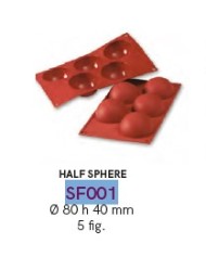 SF001 - SILICONE MOULD HALF SPHERE D.80 H 40
