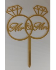 A0382- TOPPER DOURADO MR & MRS