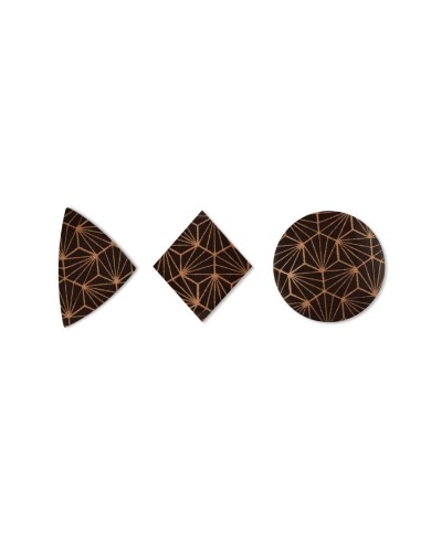 78417 - KIT CHOCOLATE PRETO GEOMÉTRICO (42UN)