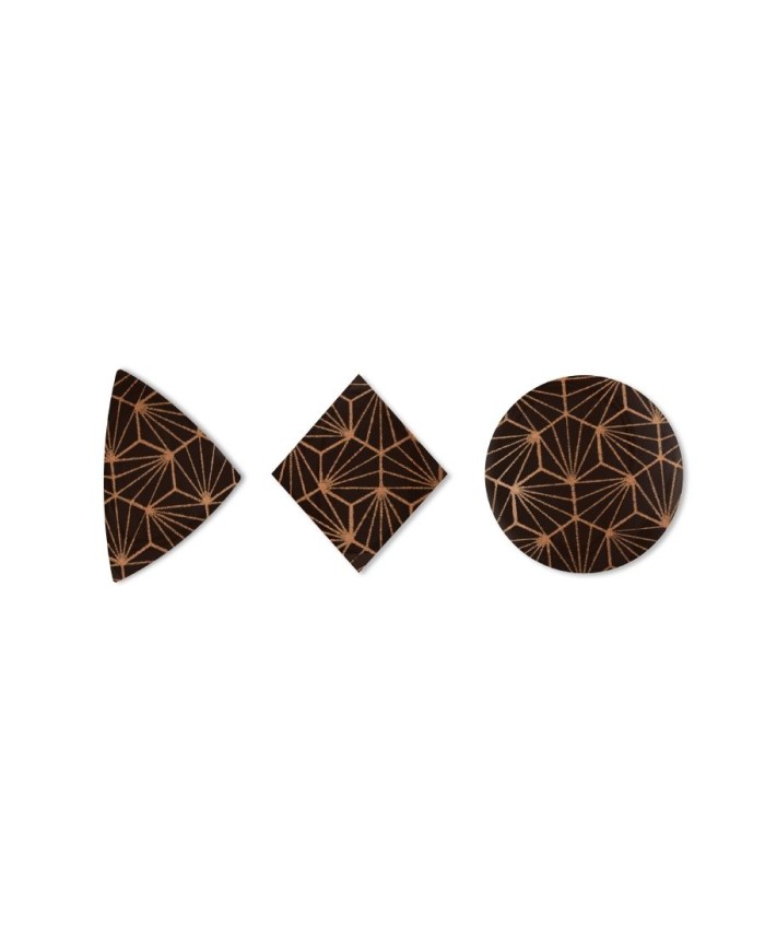 78417 - KIT CHOCOLATE PRETO GEOMÉTRICO (42UN)