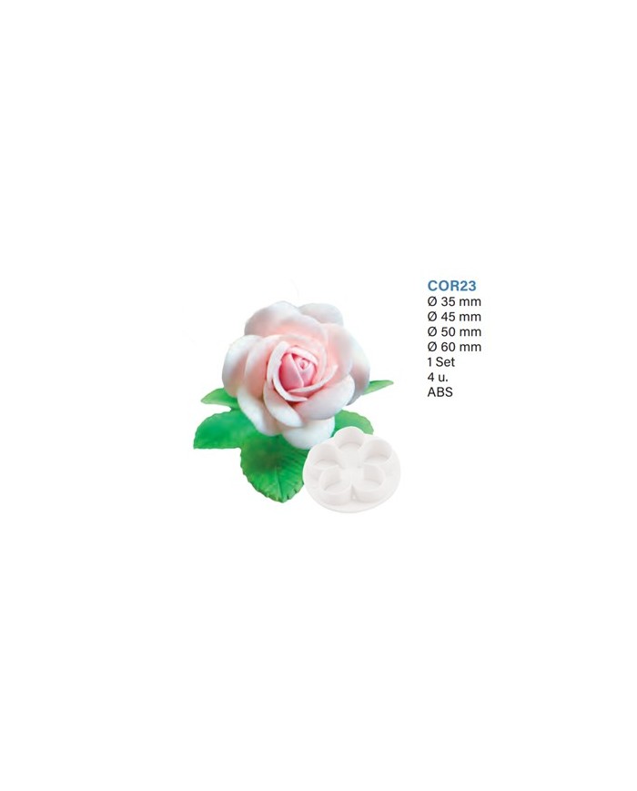 COR23 - CORTANTES PETALAS ROSA 4 UN