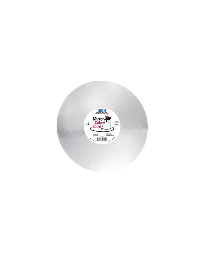 BASE EFEITO ESPELHO PRATA 30 CM (3UN) - CMRS924