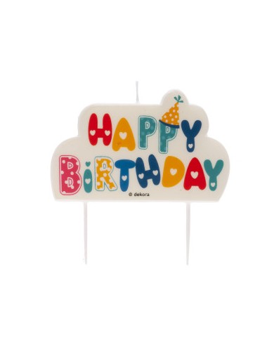 345417 - VELA HAPPY BIRTHDAY 10X6 CM