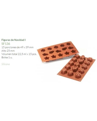 MOLDE SILICONE MAGIC WINTER 15 PCS - SF136
