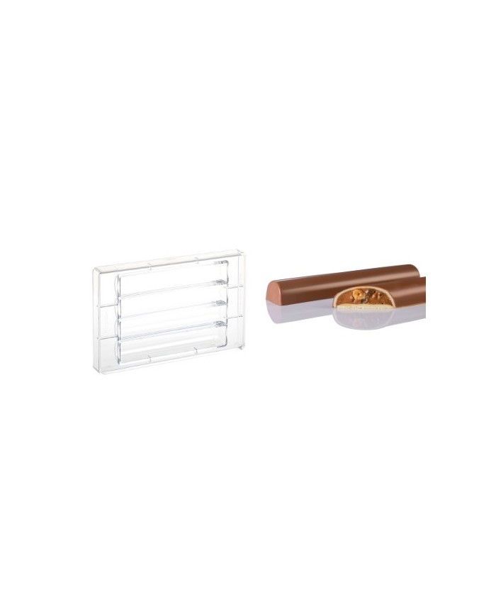 MA6102 - MOLDE POLICARB. CHOCOLOG CURVY