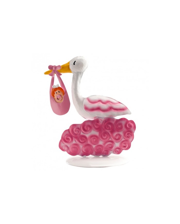 310108 - CEGONHA METAL ROSA 18 CM