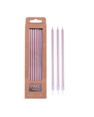 CA097 - VELA ALTA 18 CM ROSA BEBÉ