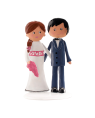 NOIVOS CASAMENTO EM METAL 18 CM - 305056
