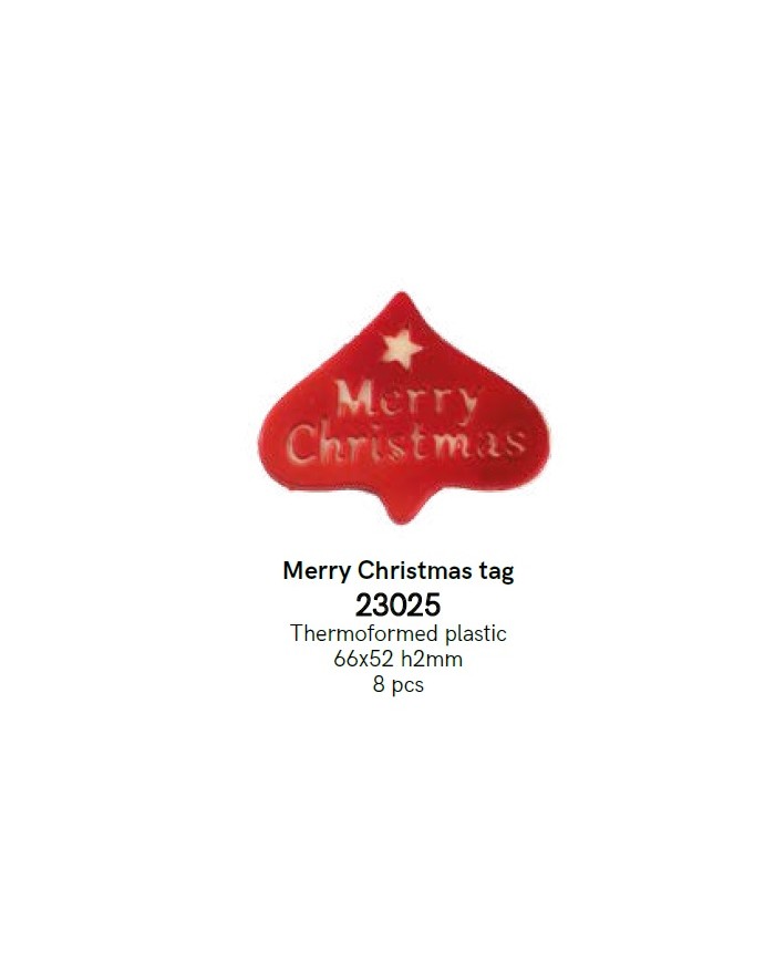ST.CIOCC TARGHETTE "MERRY CHRISTMAS"-23025