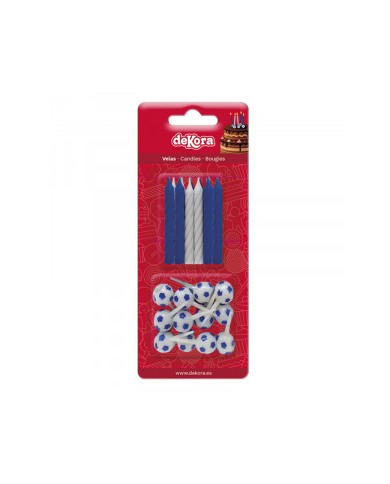 BLISTER 12 VELAS FUTEBOL - 345315
