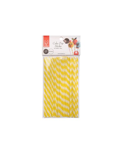 PAUZINHO CAKE POP (24 UN.) AMARELO REF.30743