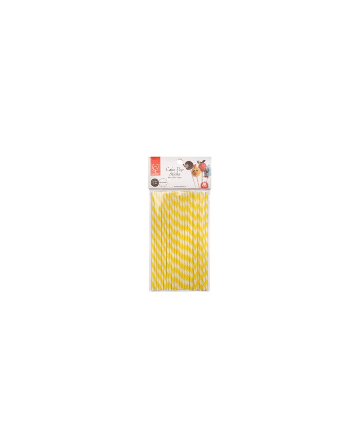 PAUZINHO CAKE POP (24 UN.) AMARELO REF.30743