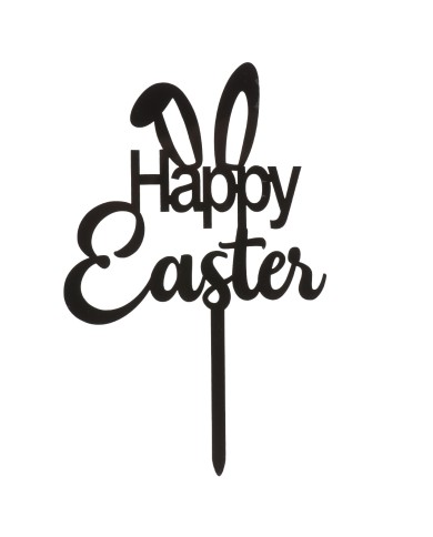 354177 - CAKE TOPPER HAPPY EASTER 16,5X10,5CM