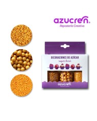 DE89997 - CONJ 3 : FIDEO / PEROLAS 7MM / MINI PEROLAS OURO AÇÚCAR