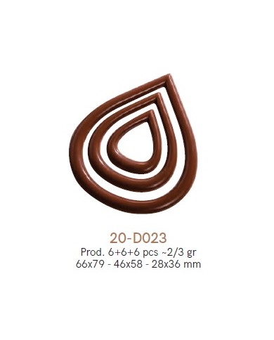 20-D023 - WHITE POLYCARBONATE MOULD DECO